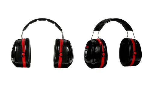 3M Peltor Optime 105 Earmuff - Black/Red