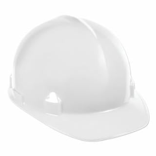 14834 SC-6 Hard Hat, 4-point Ratchet, Front Brim, White 12/CS