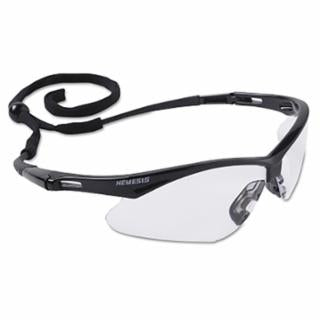 25679  V30 Nemesis™ Safety Glasses, Clear, Polycarbonate Lens, Anti-Fog, Black Frame/Temples, Nylon 12/BX