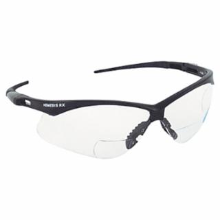 28621 V60 Nemesis™ Rx Readers Prescription Safety Glasses, Clear, Polycarbonate Scratch-Resistant Lens, Black Frame/Temples, +1.5 12/PK