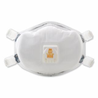 8233 N100 Particulate Respirator, Half Facepiece, Non-Oil Particles, White