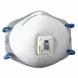 8271 P95 Particulate Respirator, Half Facepiece, Oil/Non-Oil Particles, WHITE