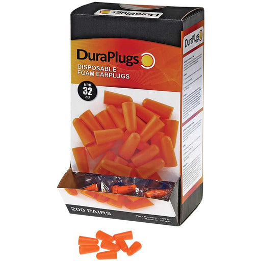 14310 DuraPlugsÖ FOAM EAR PLUGS - Orange