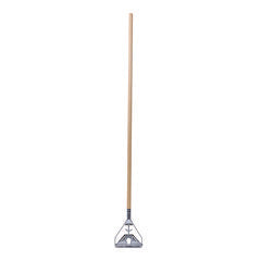 BWK605 Quick Change Metal Head Mop Handle for No. 20 and Up Heads, 62" Wood Handle