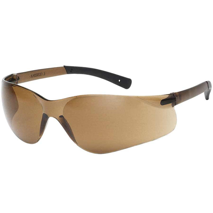 1715RTBR iNOXÖ F-IIÖ SEMI RIMLESS SAFETY GLASSES - Brown