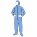 19122B ProGardÖ BLUE COVERALL WITH HOOD & BOOTS - Blue