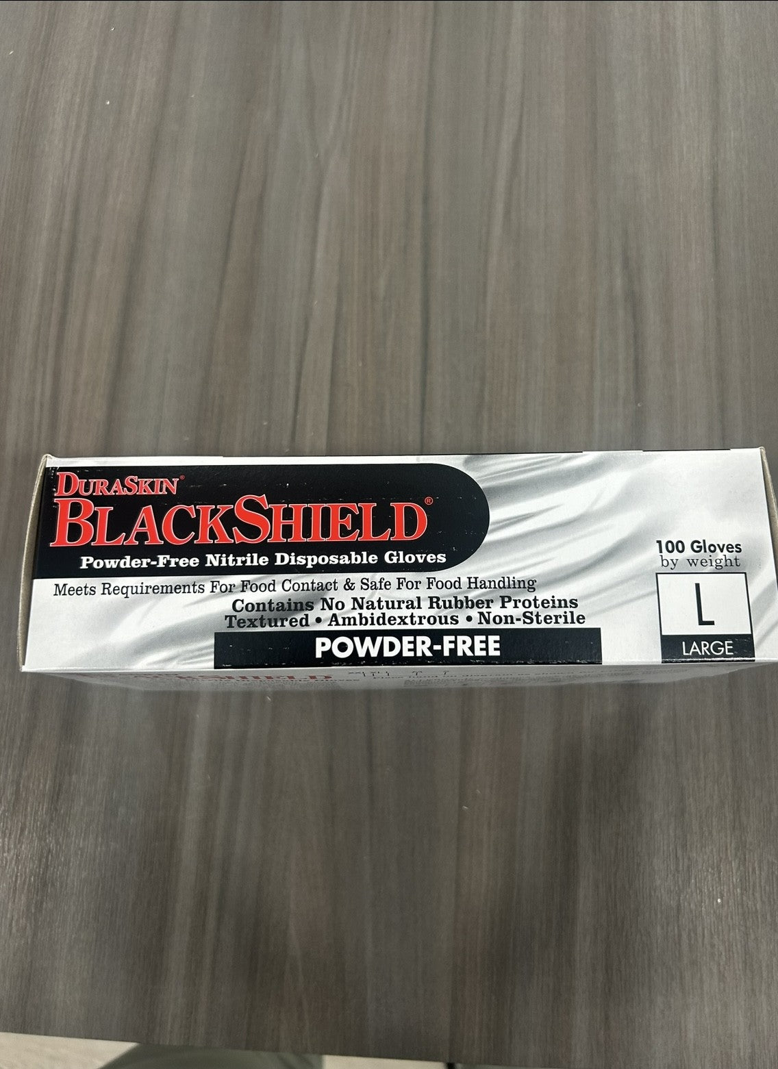 Liberty Safety 2015W DURASKIN« BLACK NITRILE DISPOSABLE GLOVES - Black 10 boxes/case