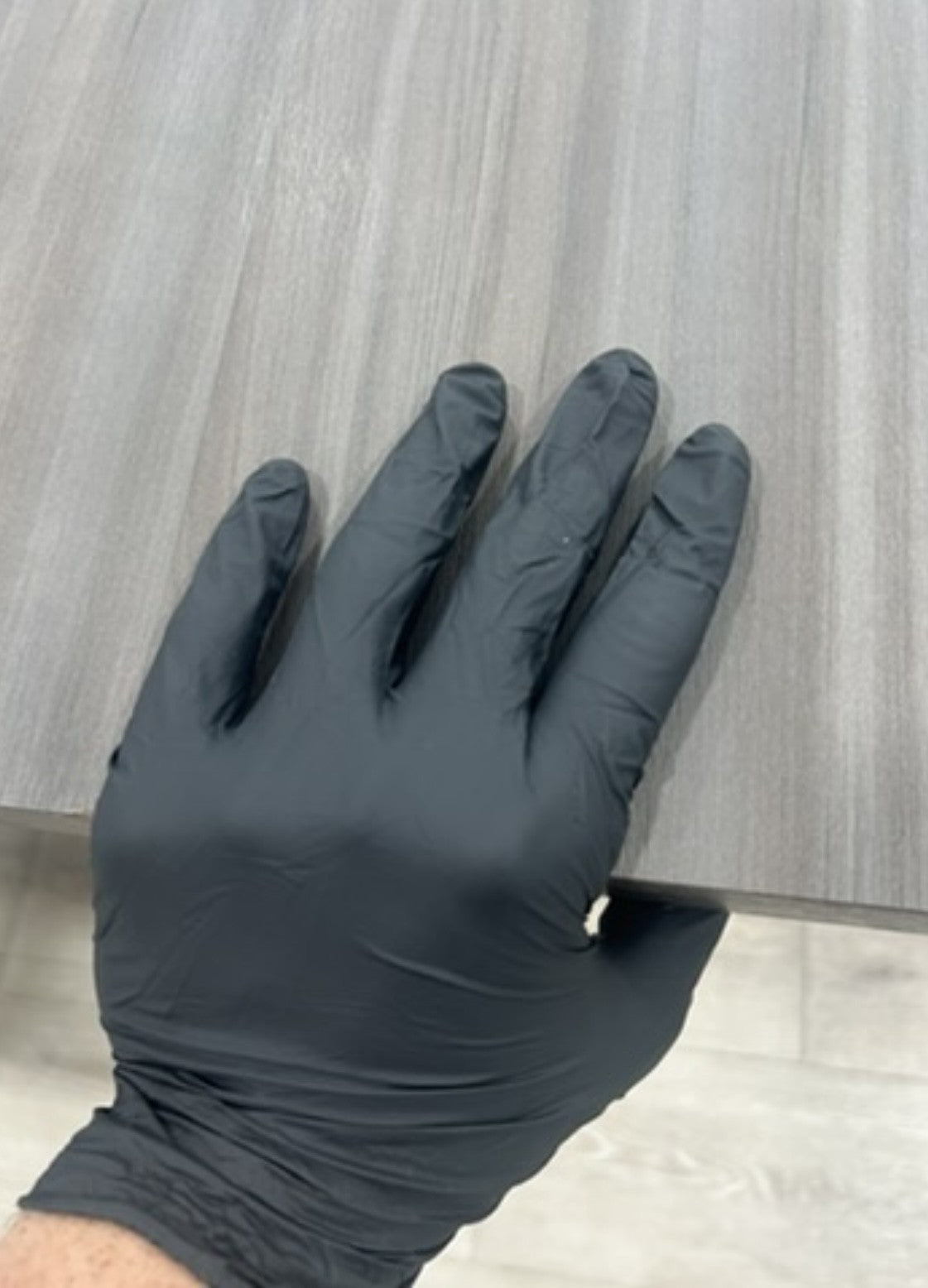 Liberty Safety 2015W DURASKIN« BLACK NITRILE DISPOSABLE GLOVES - Black 10 boxes/case