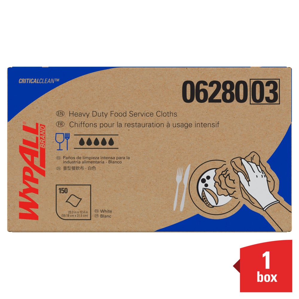 WypAll 06280 X80 CriticalClean™ Foodservice Cloths