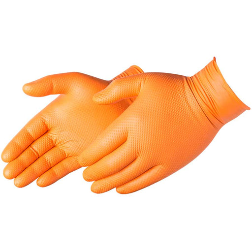 2028HO DURASKIN« ORANGE NITRILE DISPOSABLE GLOVES - Orange