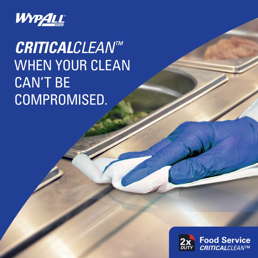 WypAll 06053 X50 CriticalClean™ Foodservice Cloths