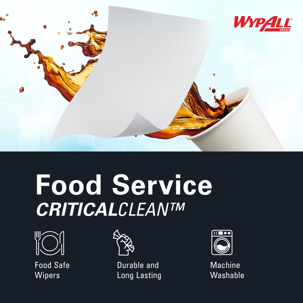 WypAll 06053 X50 CriticalClean™ Foodservice Cloths