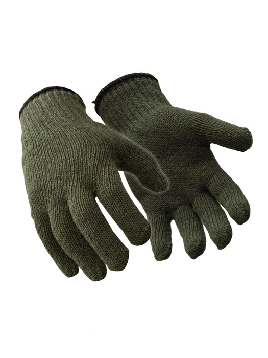 221 Wool Glove Liner Green