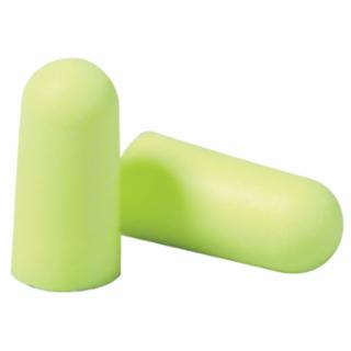 312-1250 E-A-Rsoft™ Yellow Neons™ Foam Earplug, Polyurethane, Uncorded, Regular, Poly Bag