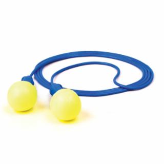 318-1003 E-A-R™ Push-Ins Foam Earplug, Polyurethane,Blue/Yellow, Corded