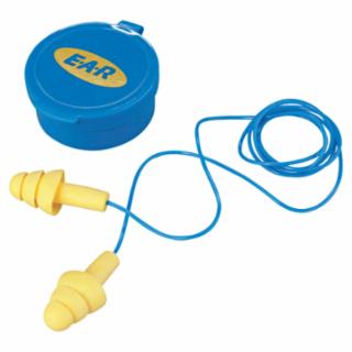 340-4002 E-A-R™ Ultrafit™ Earplugs, Elastomeric Polymer, Yellow, Corded, Carrying Case