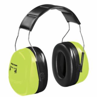 H10AHV  PELTOR™ Optime™ 105 Earmuff, 30 dB NRR, Hi-Viz Green, Over-the-Head