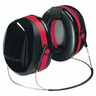 H10B PELTOR™ Optime™ 105 Earmuff, 29 dB NRR, Black/Red, Behind-the-Head