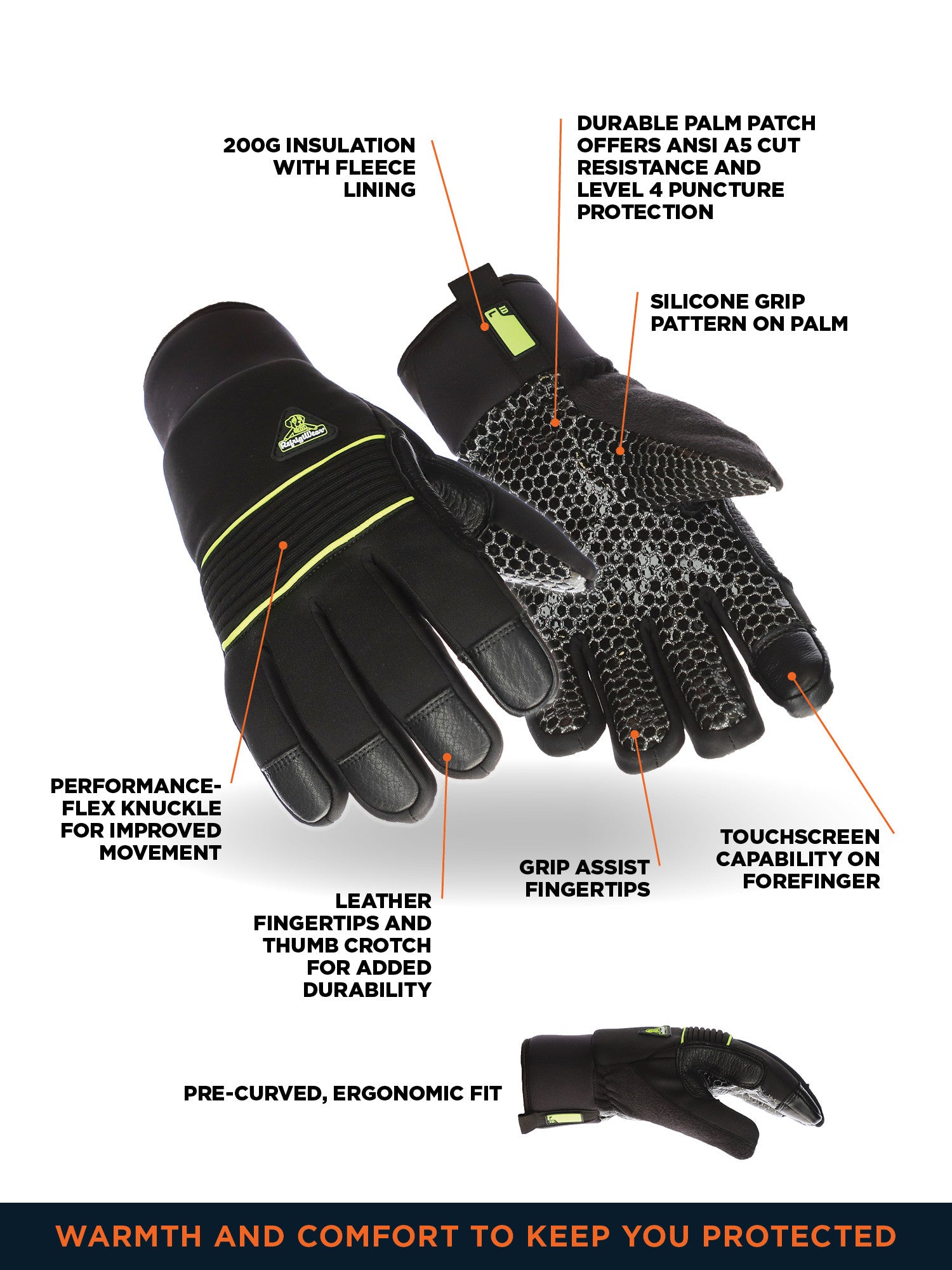 Refrigiwear 2795 Extreme Ultra Grip Glove Black