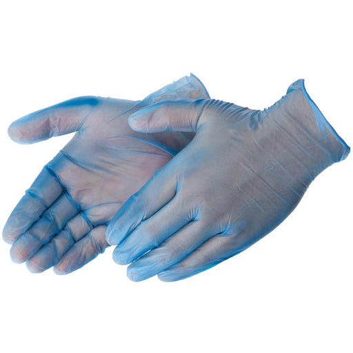 2916W DURASKIN« BLUE VINYL DISPOSABLE GLOVES - Blue