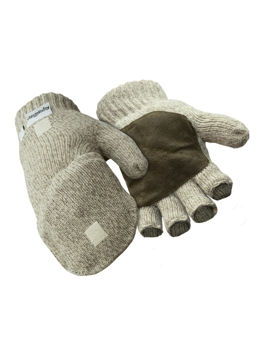 304 Premium Wool Convertible Mitt Brown