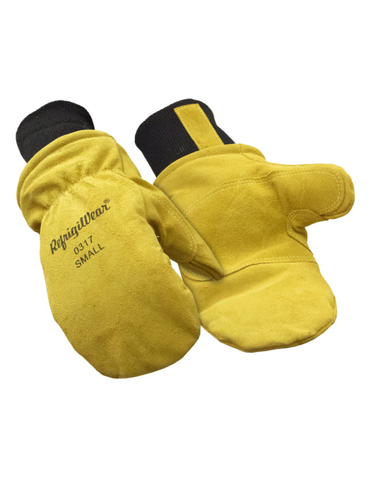 317 Insulated Leather Mitt Gold