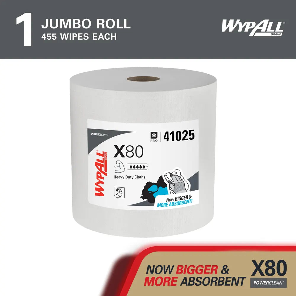 Wypall 41025 PowerClean™ X80 Heavy Duty Cloths