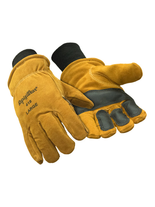 419 Double Insulated Cowhide Leather Glove Gold