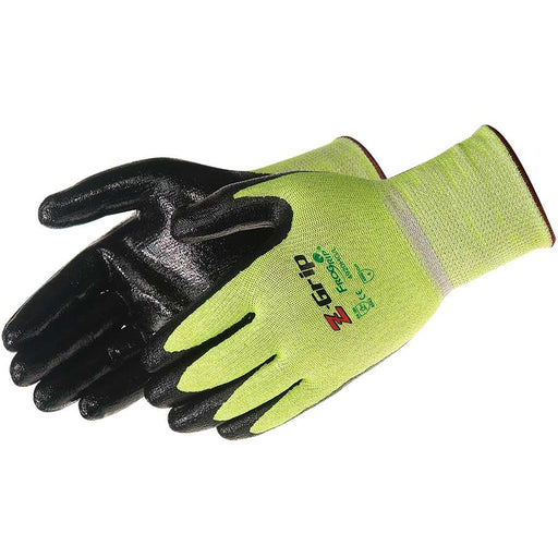 4920HG Z-GRIP« BLACK NITRILE COATED - Black/Hi-Vis Green