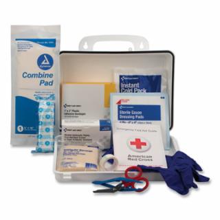 6084 25 Person Industrial First Aid Kit, Weatherproof Plastic Case, Wall Mount