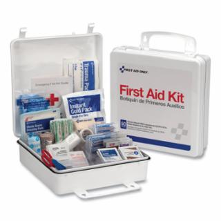 6088  50 Person ANSI First Aid Kit, Weatherproof Plastic Case, Wall Mount, Carry Handle