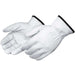 6827 LEATHER DRIVER WITH COLOR CODED FABRIC HEMMED OFF - White