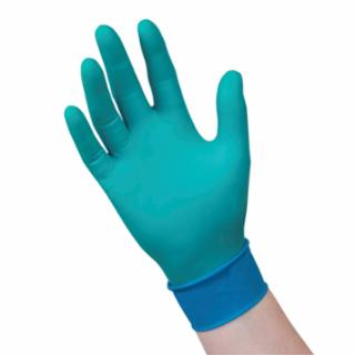 93-260-090  Chemical Resistant Nitrile/Neoprene Disposable Gloves, 7.8 mil Palm, Large, Green 50/DI