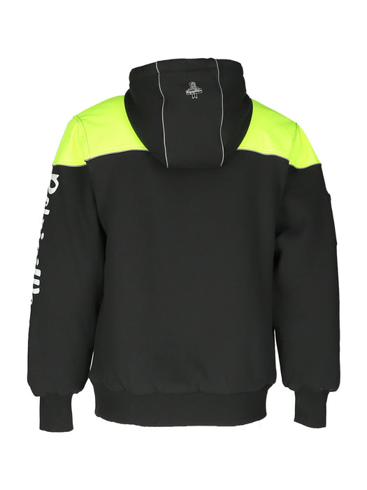 8450 Freezer Edge® Hooded Sweatshirt Black/Lime