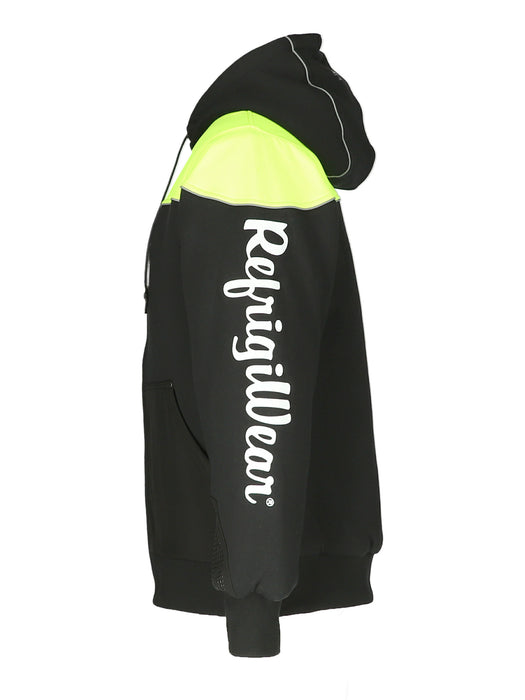 8450 Freezer Edge® Hooded Sweatshirt Black/Lime