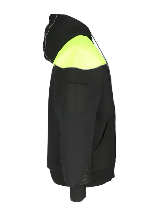 8450 Freezer Edge® Hooded Sweatshirt Black/Lime