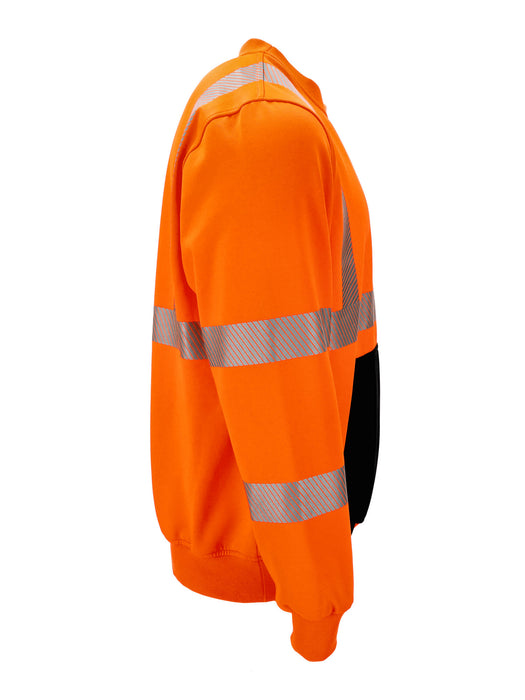 8475 HiVis Crewneck Sweatshirt Orange