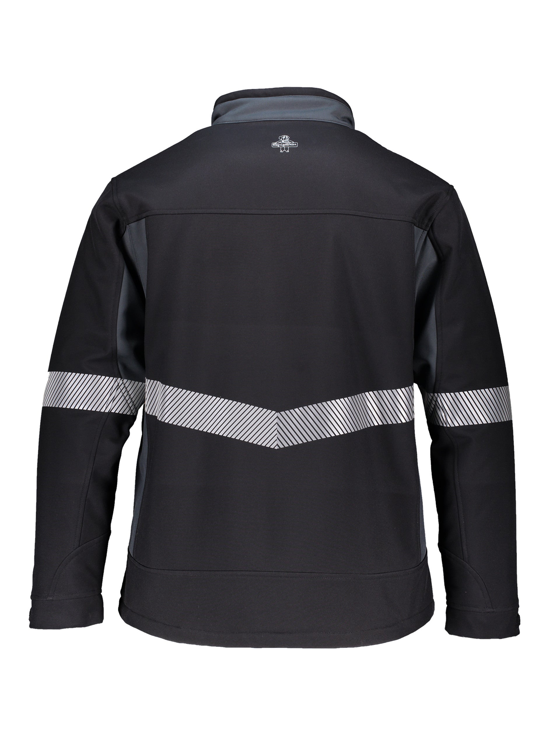 8490 Enhanced Visibility Insulated Softshell Jacket Black/Charcoal