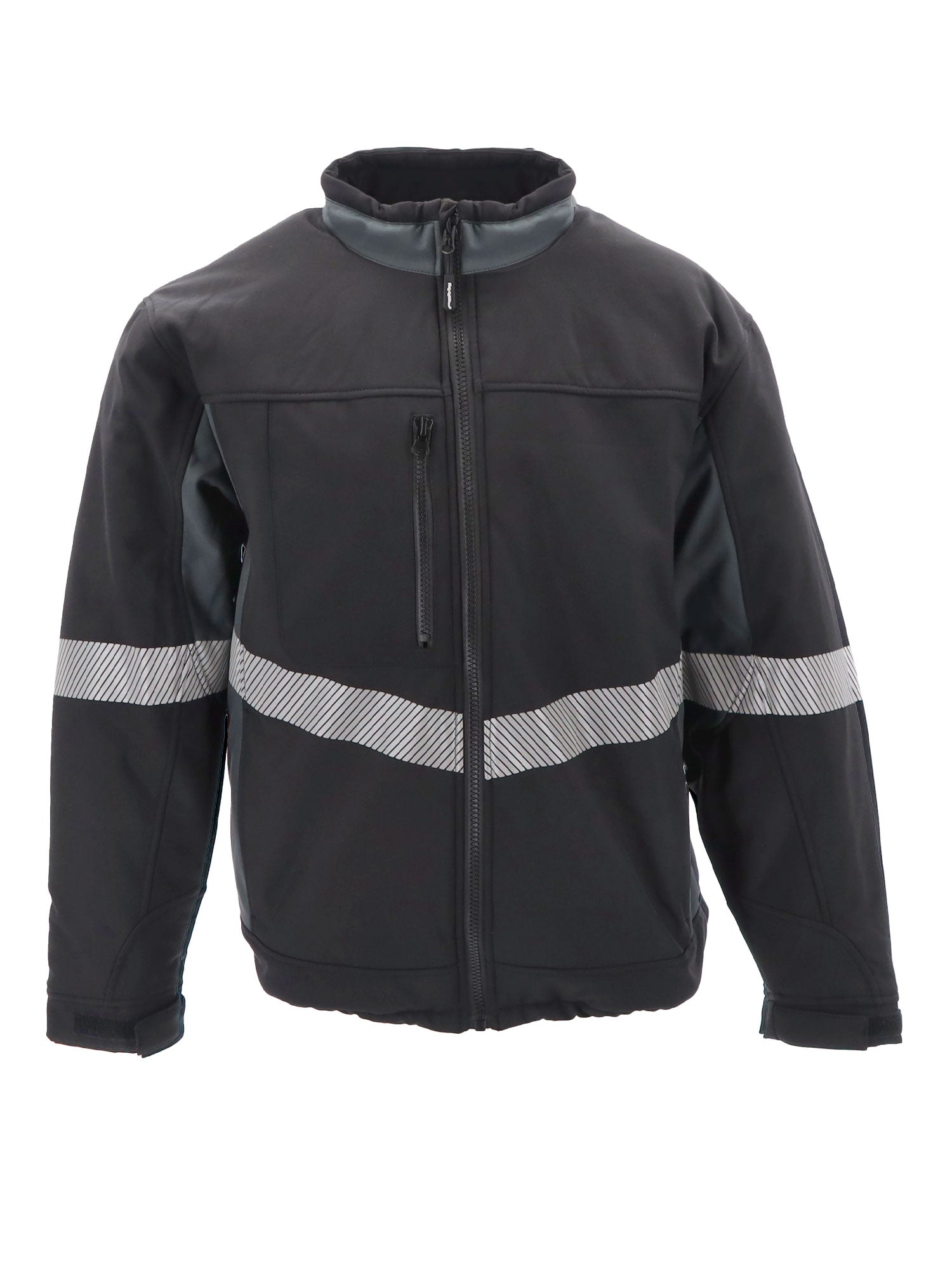 8490 Enhanced Visibility Insulated Softshell Jacket Black/Charcoal