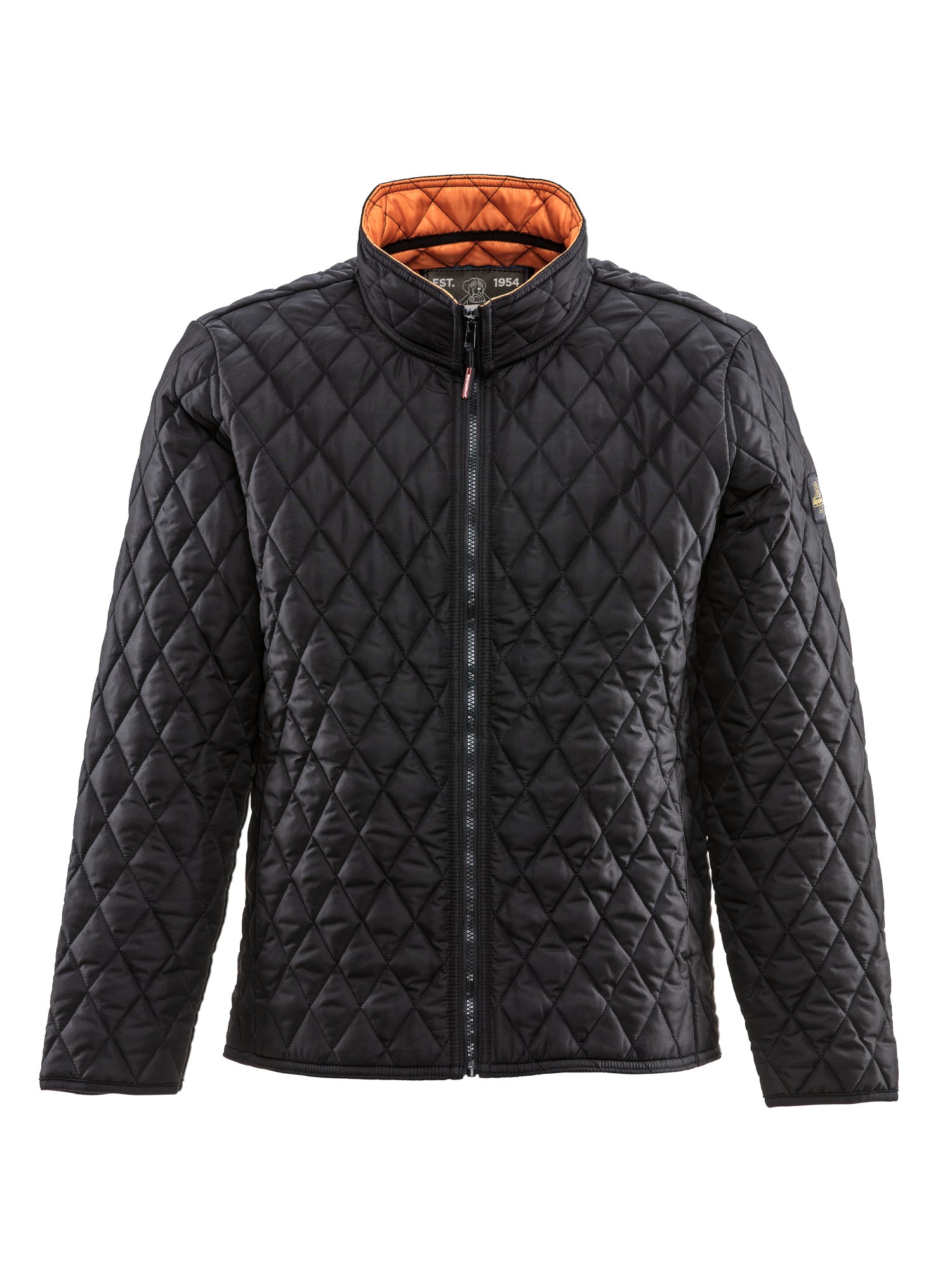 8705 Lightweight Diamond Quilted Jacket Black