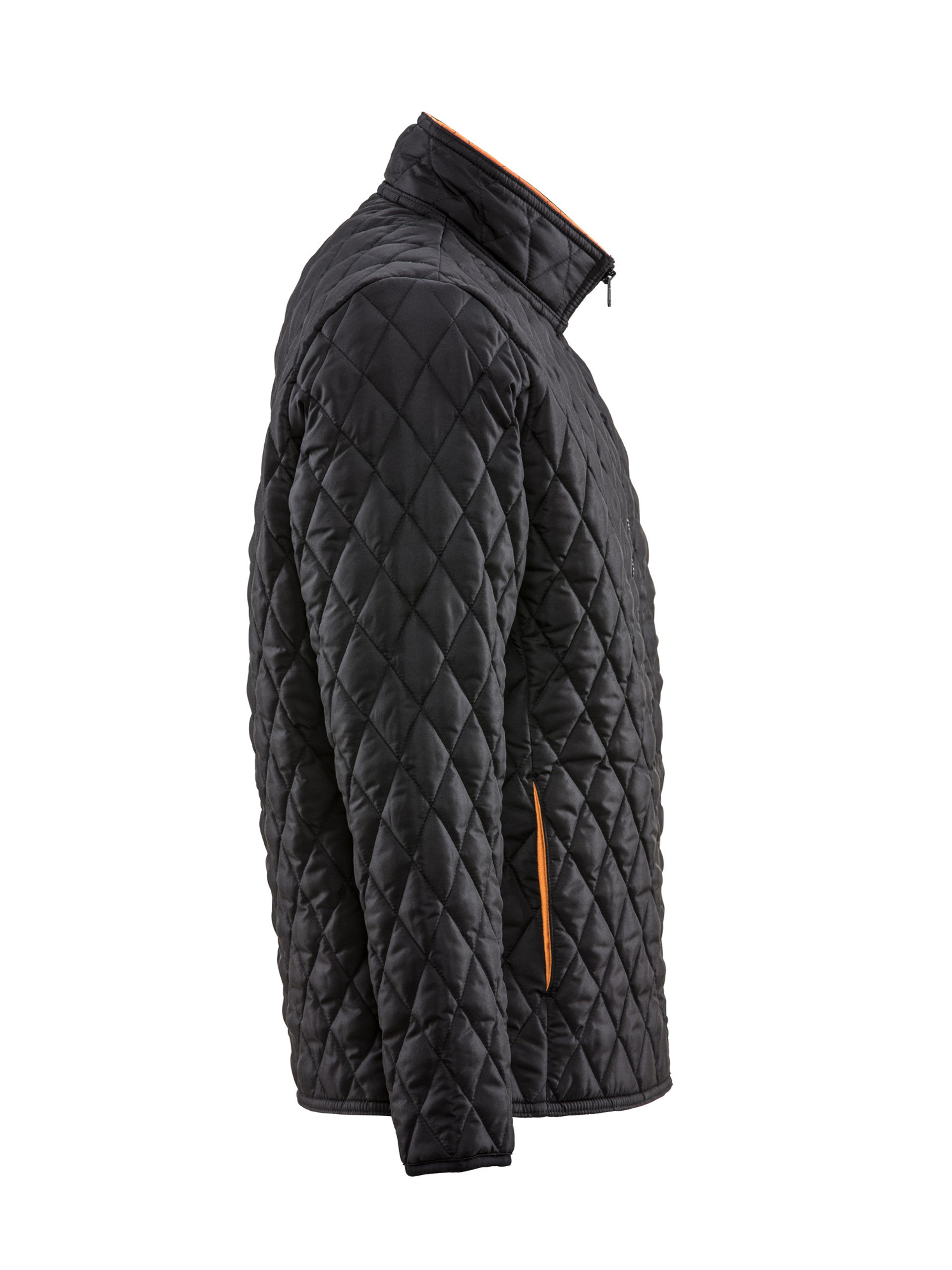 8705 Lightweight Diamond Quilted Jacket Black