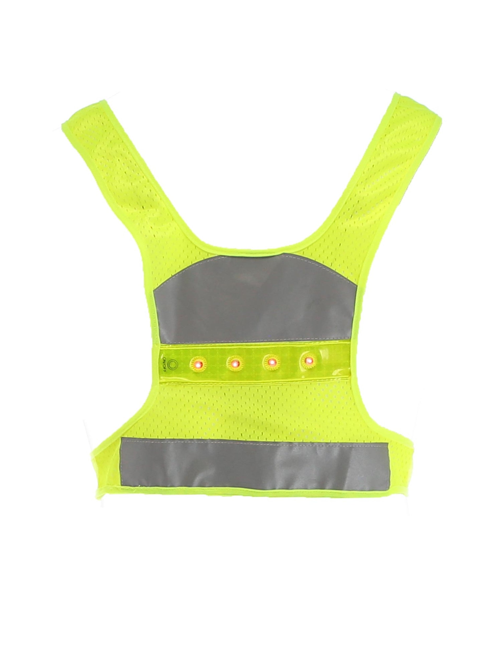 8995 LED Safety Vest-Battery Powered Lime