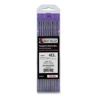 3327GE3 E3 Tungsten Electrode, 3/32 in x 7 in, 10 PK