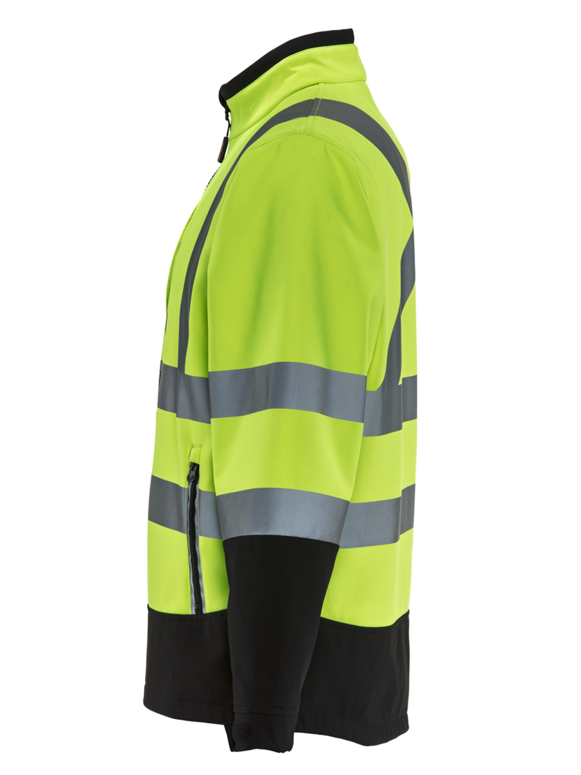 9291 HiVis Softshell Jacket Black/Lime