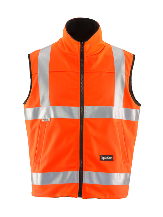 9499 HiVis Reversible Softshell Vest Orange