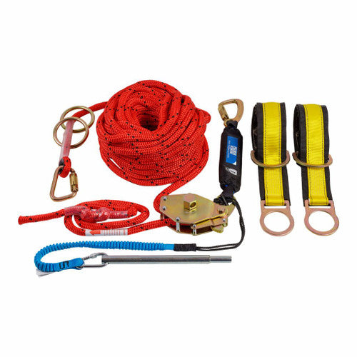 Palmer Safety 100 ft Horizontal Lifeline System 2 or 4 Worker Fall Protection