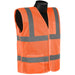 C16005F HIVIZGARDÖ 5-POINT BREAKAWAY MESH VEST - Orange