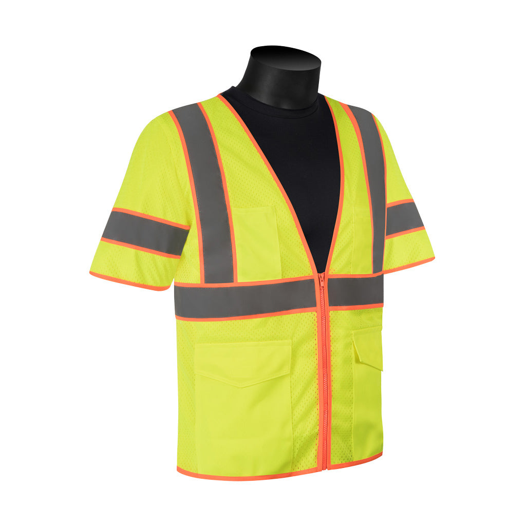 C16014G HIVIZGARDÖ MESH VEST WITH SLEEVES - Hi-vis Green 