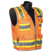 C16016F HIVIZGARDÖ SOLID FRONT MESH BACK ENGINEER SURVEYORÆS VEST - Orange