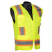 C16017G HIVIZGARDÖ SOLID FRONT MESH BACK SURVEYORÆS VEST - Hi-vis Green